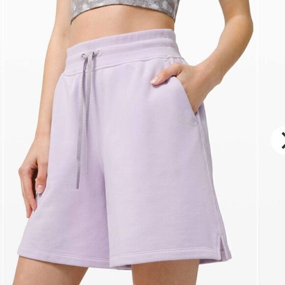 Lululemon All Yours High Rise Short *7" Lavender Dew Size 6 - Picture 3 of 12